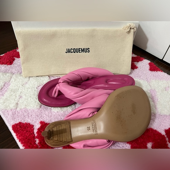JACQUEMUS Pink 'Les Sandales Heeled - Picture 9 of 16